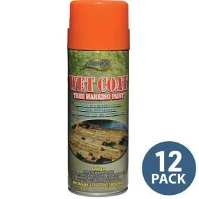 Aervoe Wet Coat Tree Marking Paint, Orange | 12 Pack