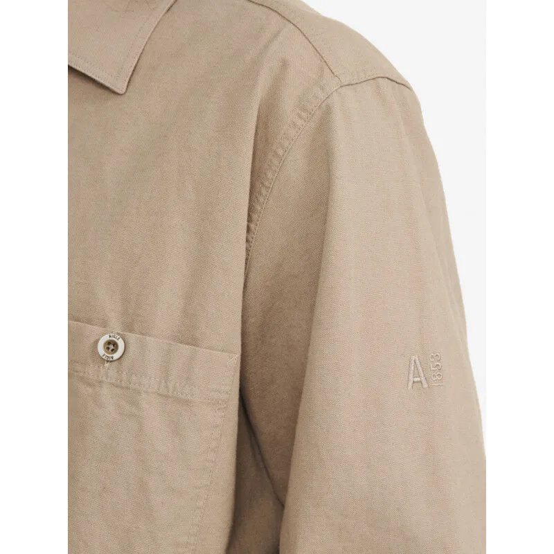 Aigle  Cotton and linen long-sleeved overshirt