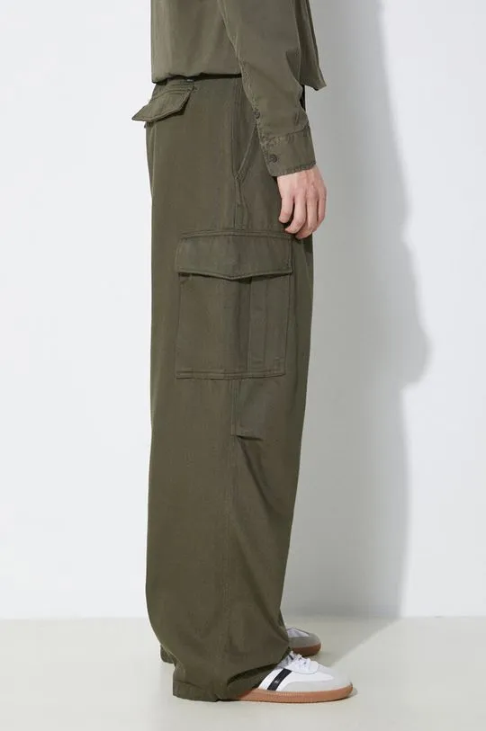 Alpha Industries cotton trousers Aircraft green color 146200