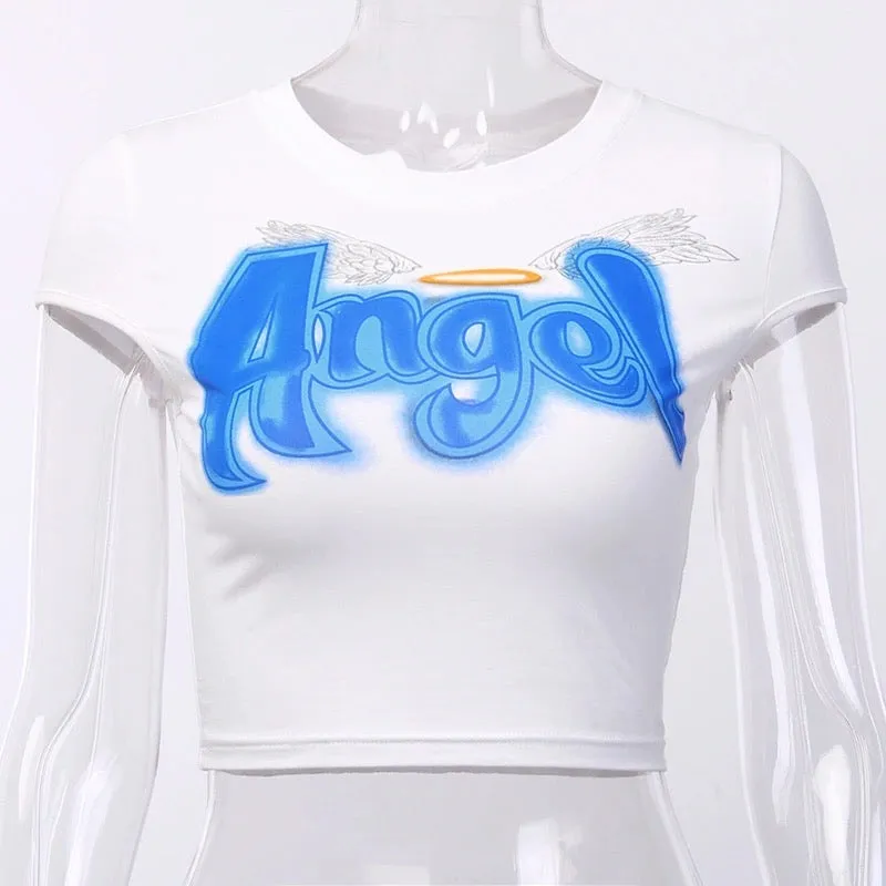 Angel Cropped Tee