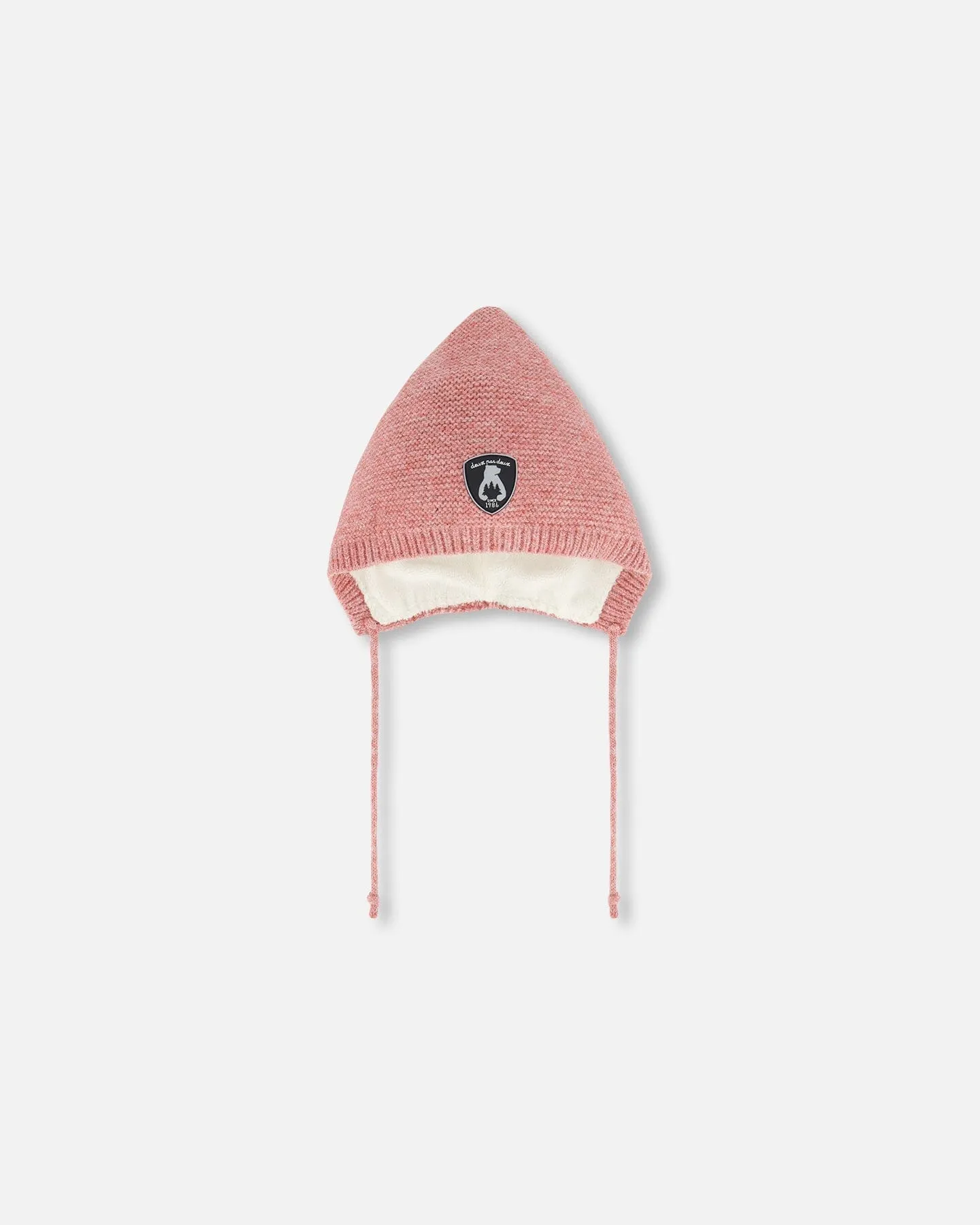 Baby Pointed Knit Hat In Pink