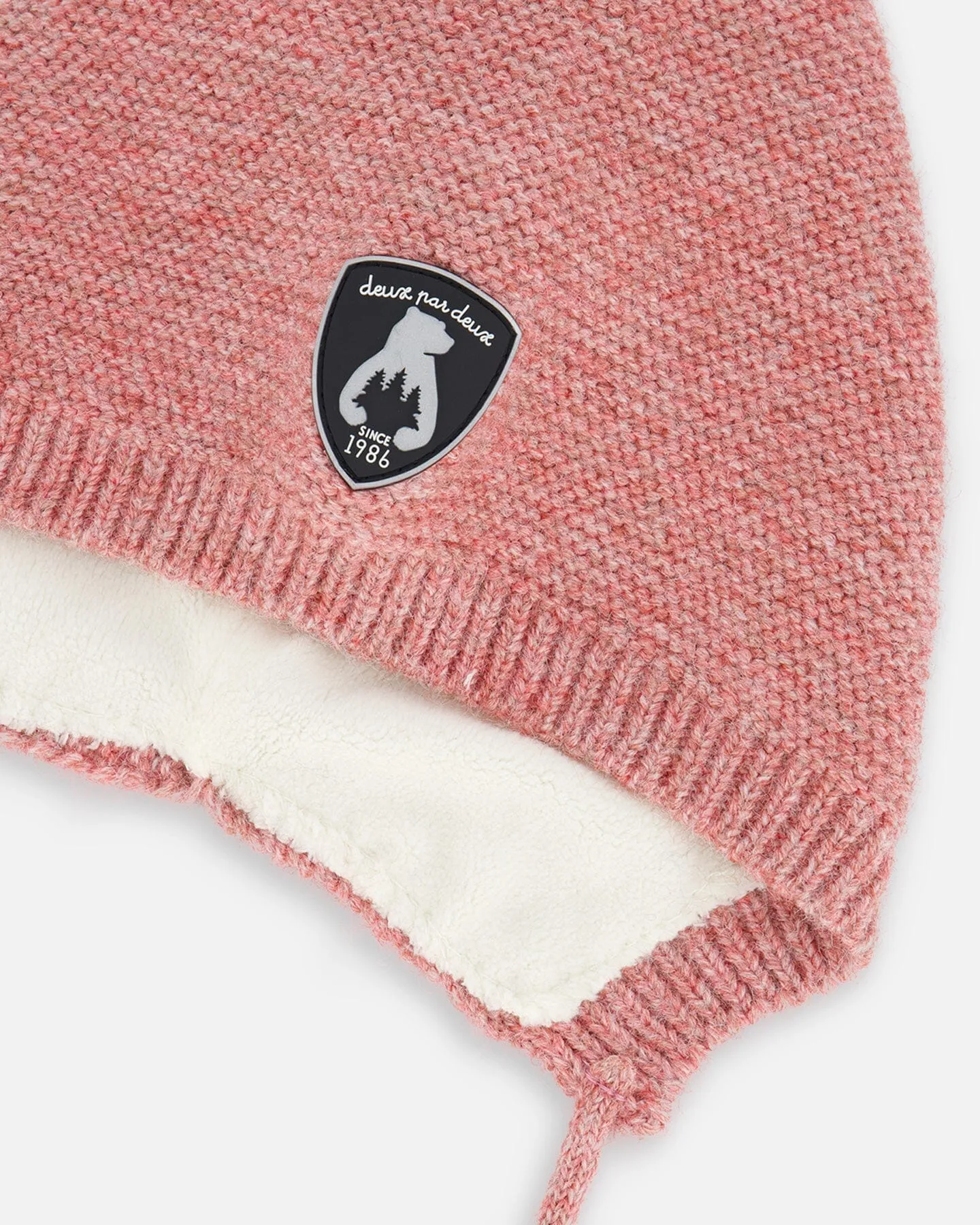 Baby Pointed Knit Hat In Pink