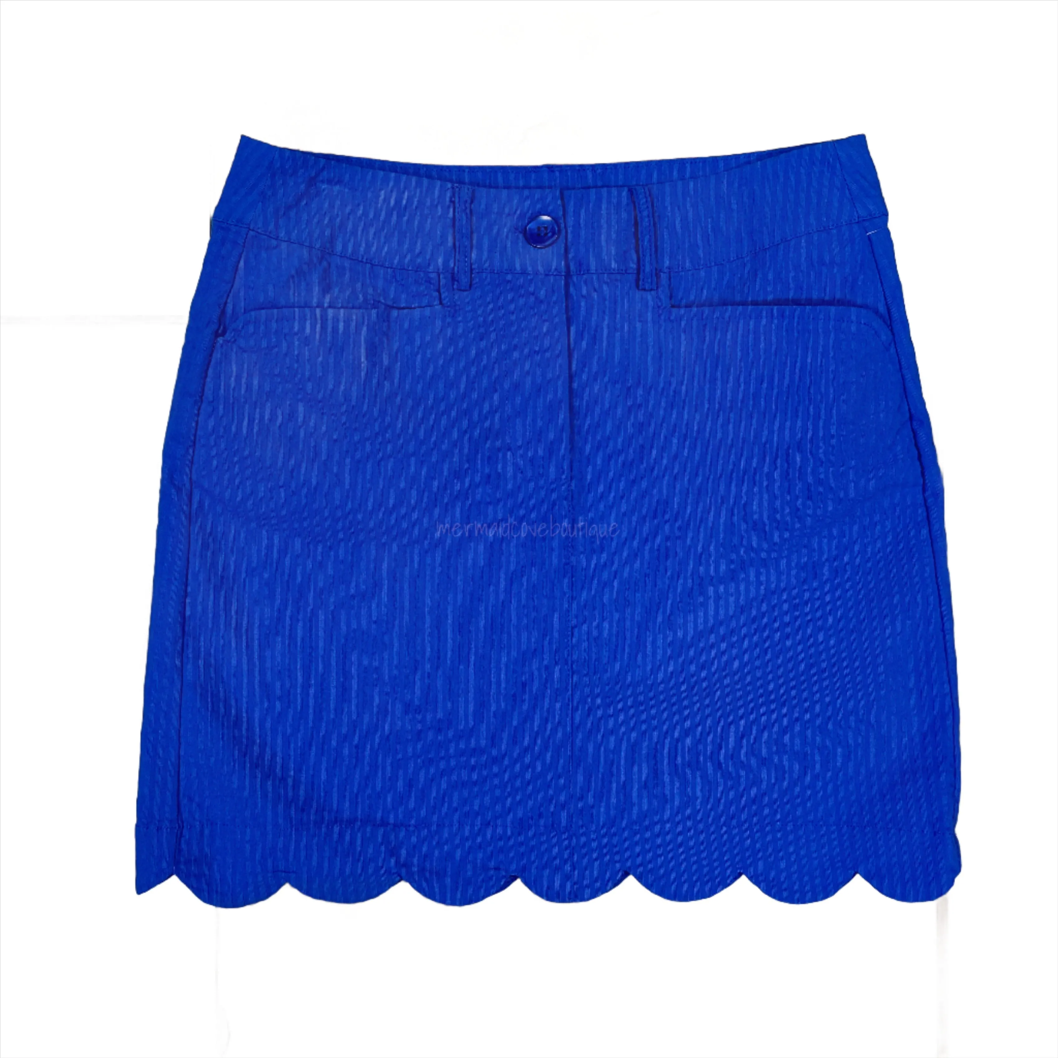 Beachtime Scallop Skort in Blue