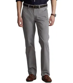 Bedford Straight Fit Stretch Twill Flat Front Pant in Perfect Grey