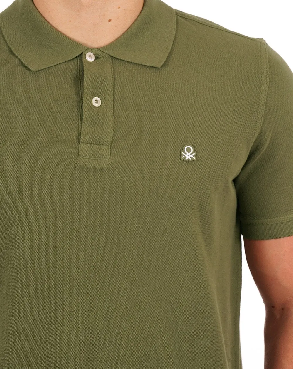 Benetton Polo Shirt Khaki