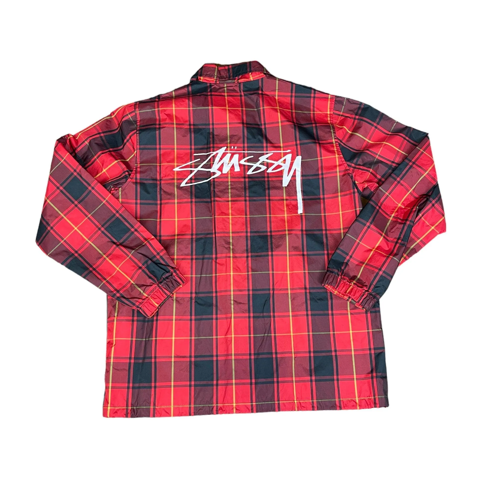 Black + Red Stussy Coach Jacket - Small