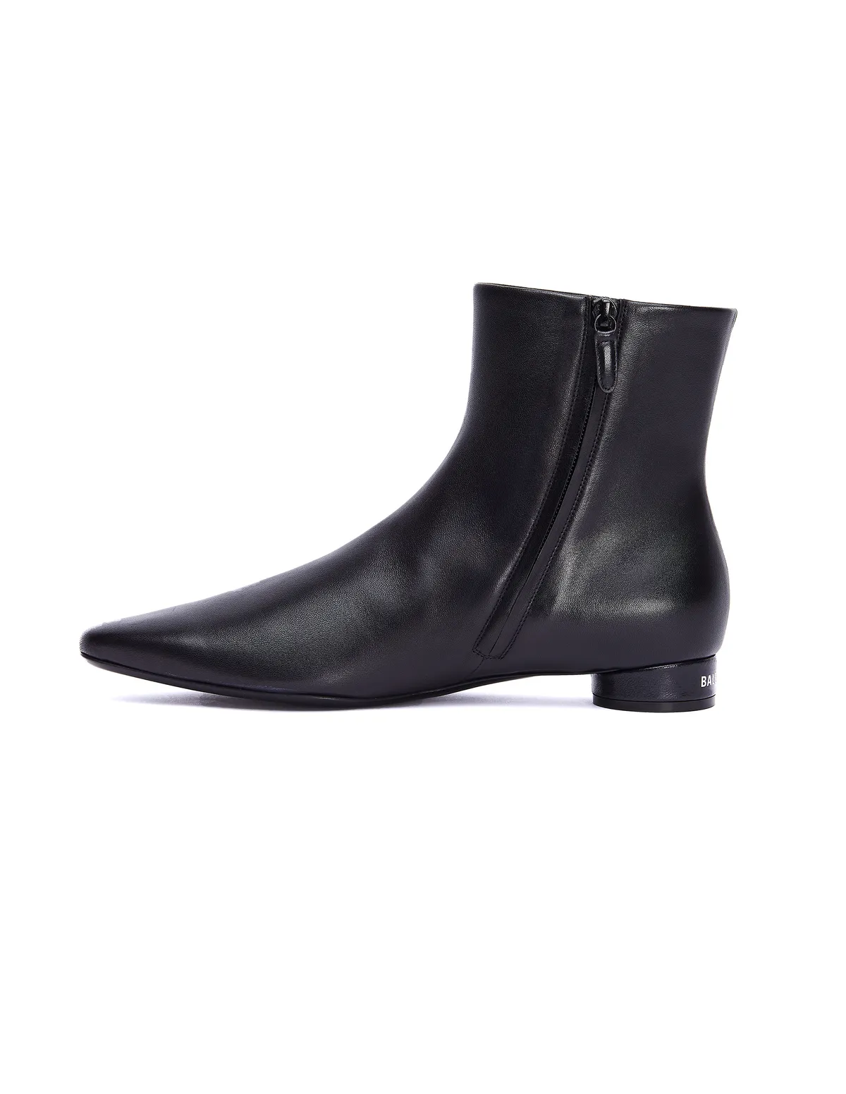 Black Leather Oval 20MM Boots