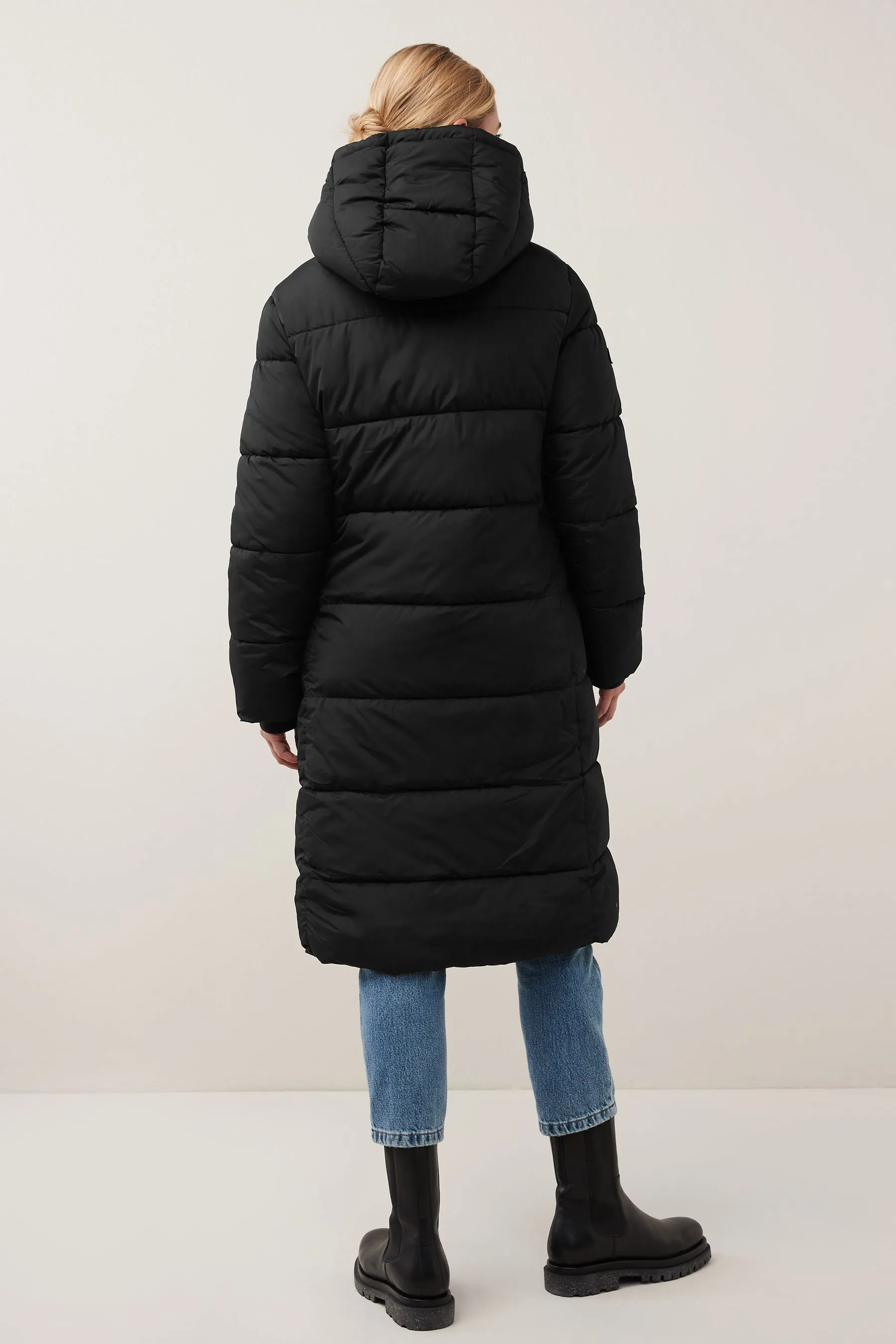 Black Long Puffer Coat