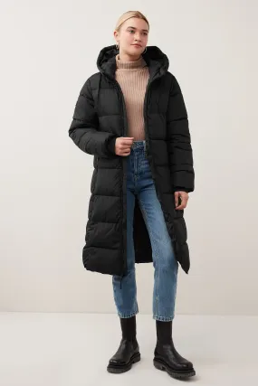 Black Long Puffer Coat