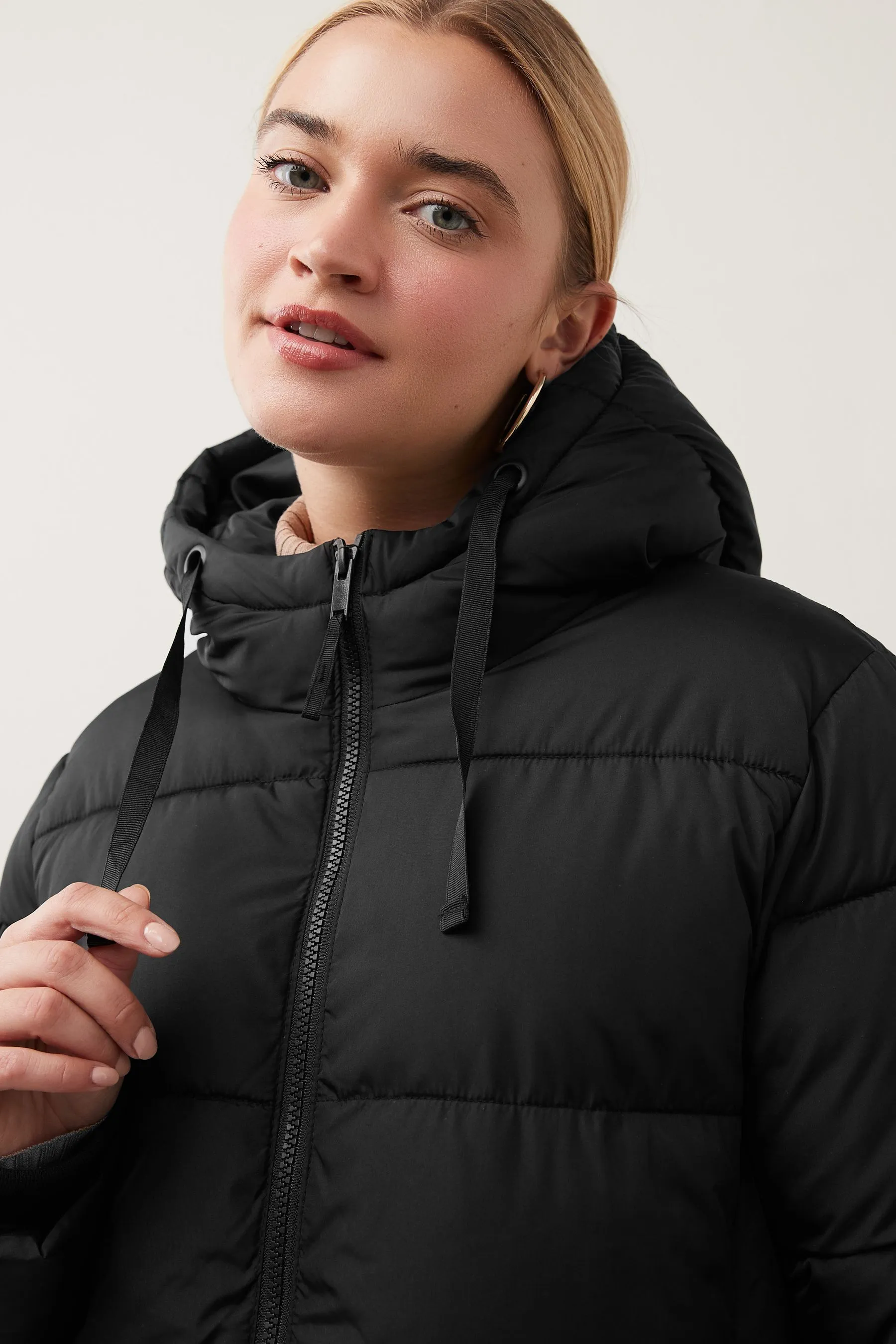 Black Long Puffer Coat