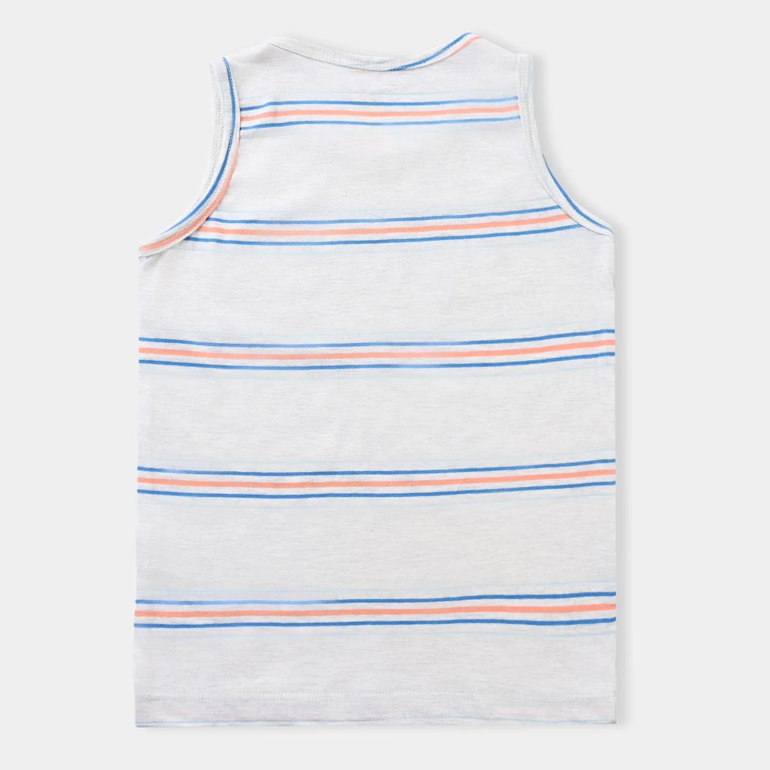 Boys Cotton Jersey Sando Aloha-OFF-White