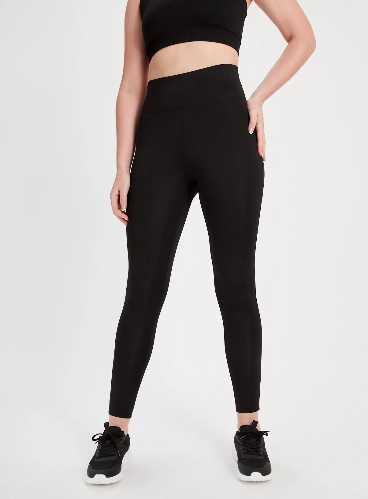 Buy Active Plain Black Leggings  L | Leggings | Tu