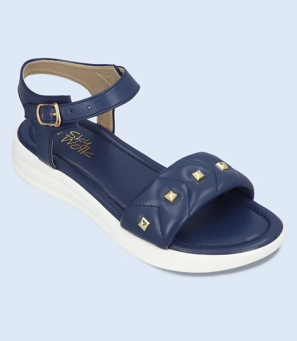 BW9229-NAVY-Women Comfort Sandal