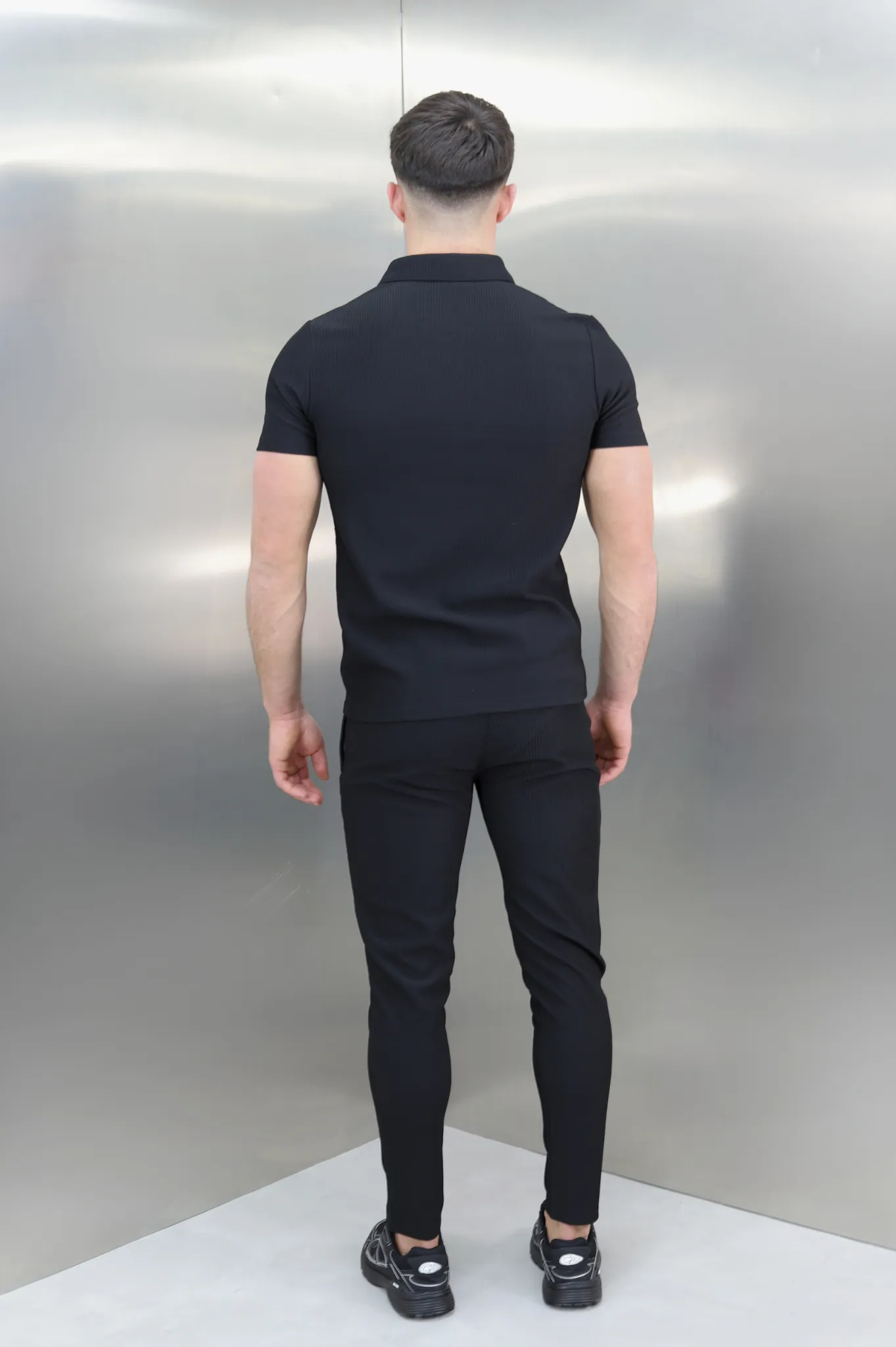 Capo PLEAT Polo Shirt - Black