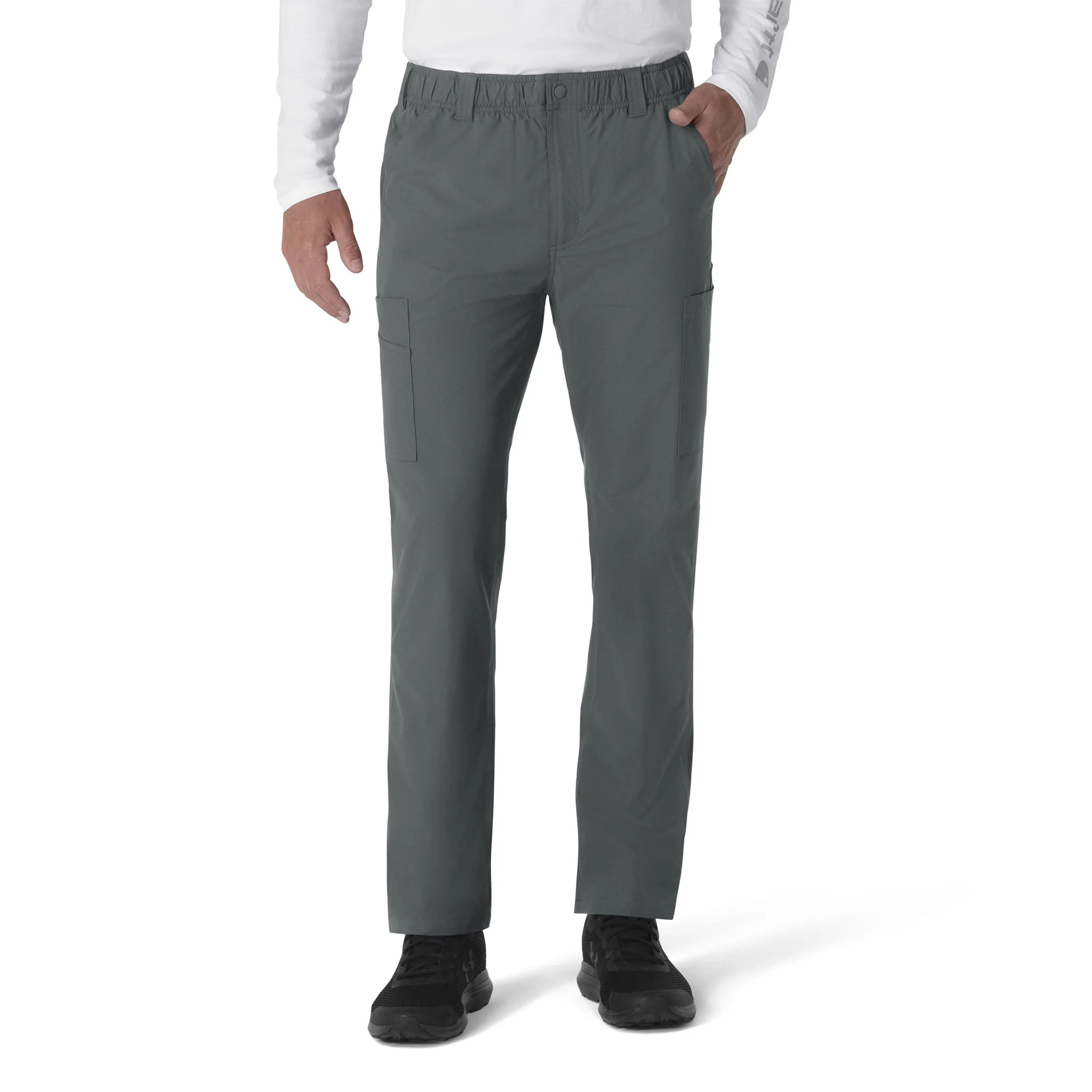 Carhartt Force Essentials Men's Straight Leg Cargo Scrub Pant - Pewter