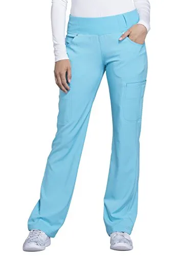 Cherokee CK002 iflex Women's Mid Rise Straight Leg Pull-On Scrub Pant