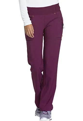 Cherokee CK002 iflex Women's Mid Rise Straight Leg Pull-On Scrub Pant