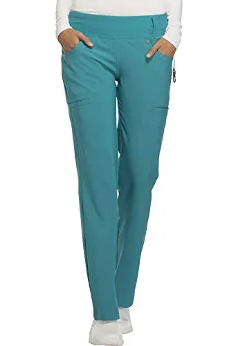 Cherokee CK002 iflex Women's Mid Rise Straight Leg Pull-On Scrub Pant