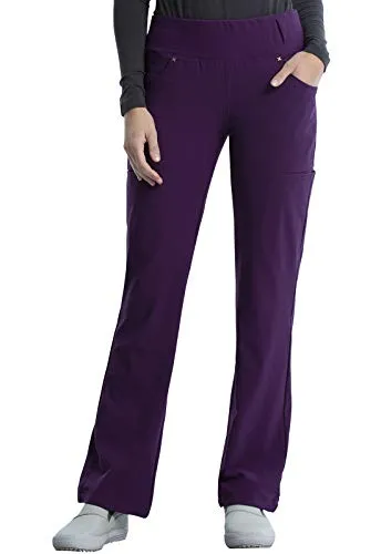 Cherokee CK002 iflex Women's Mid Rise Straight Leg Pull-On Scrub Pant