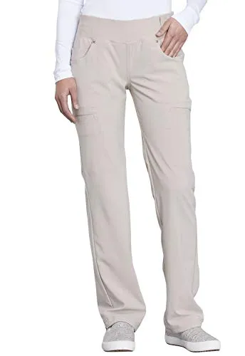 Cherokee CK002 iflex Women's Mid Rise Straight Leg Pull-On Scrub Pant