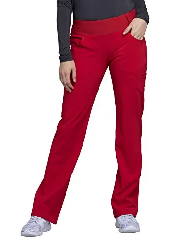 Cherokee CK002 iflex Women's Mid Rise Straight Leg Pull-On Scrub Pant