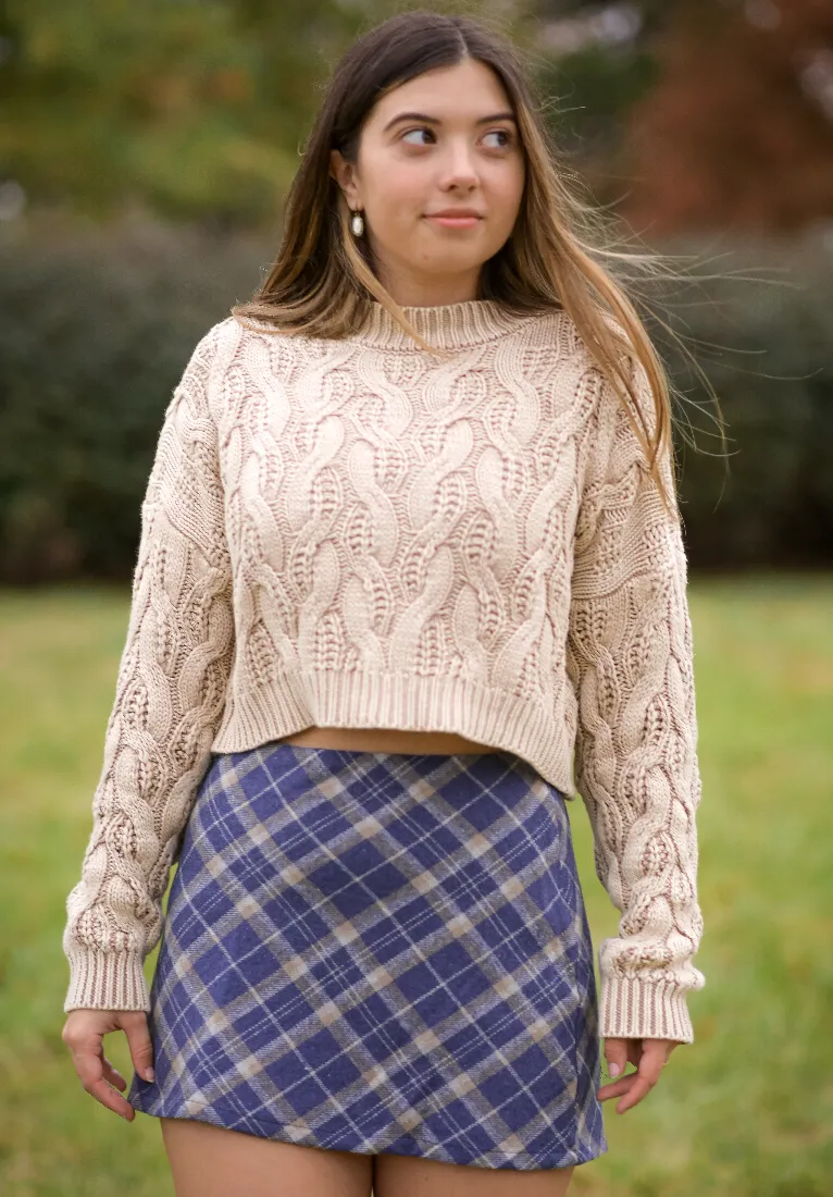 Chunky Knit Mocha Sweater