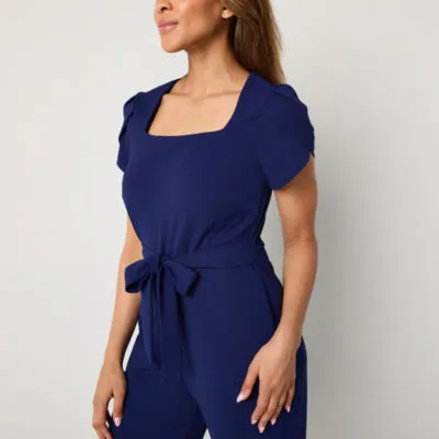 Connected Apparel Short Sleeve Jumpsuit