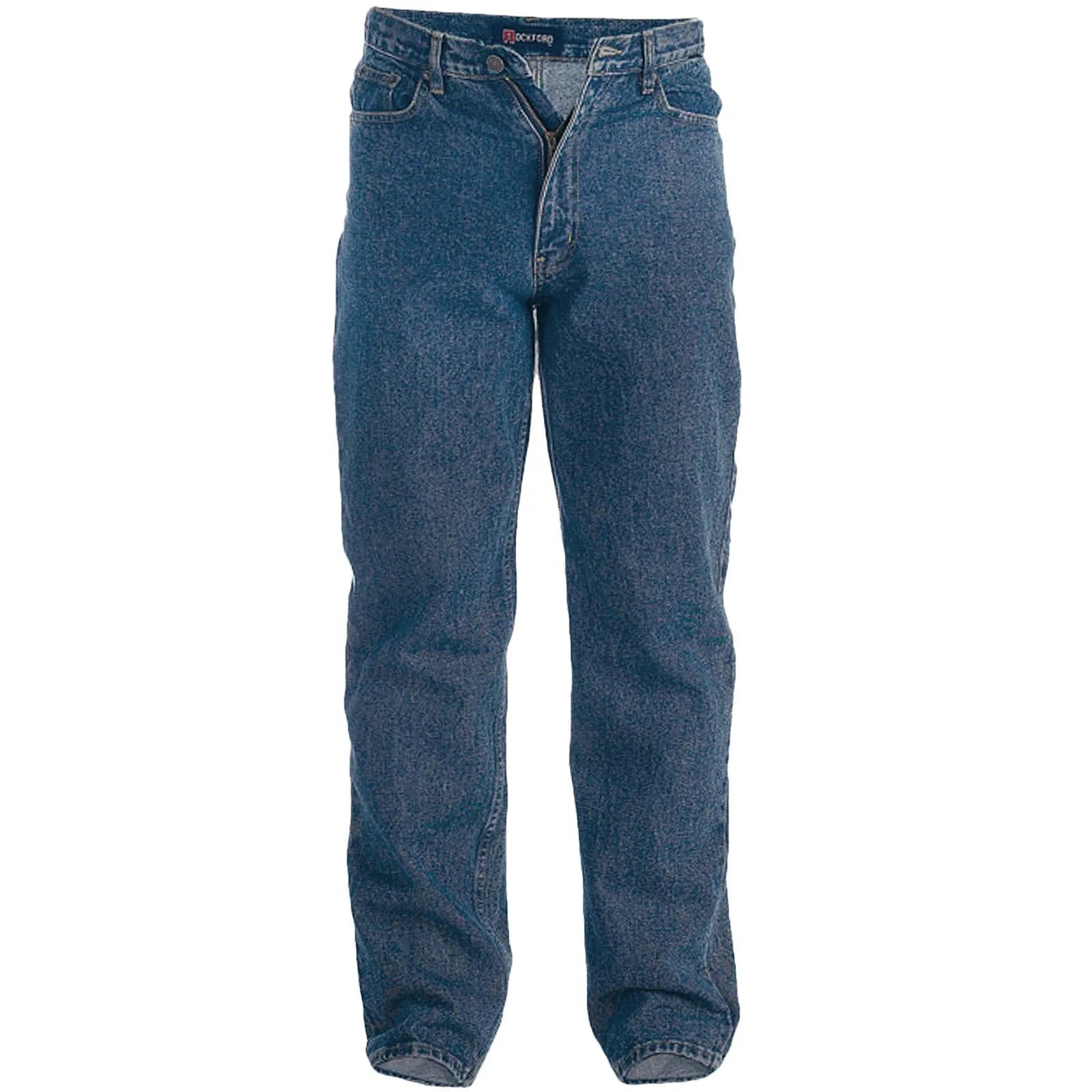 D555 Rockford Mens Comfort Fit Big & Tall Kingsize Jeans - Blue