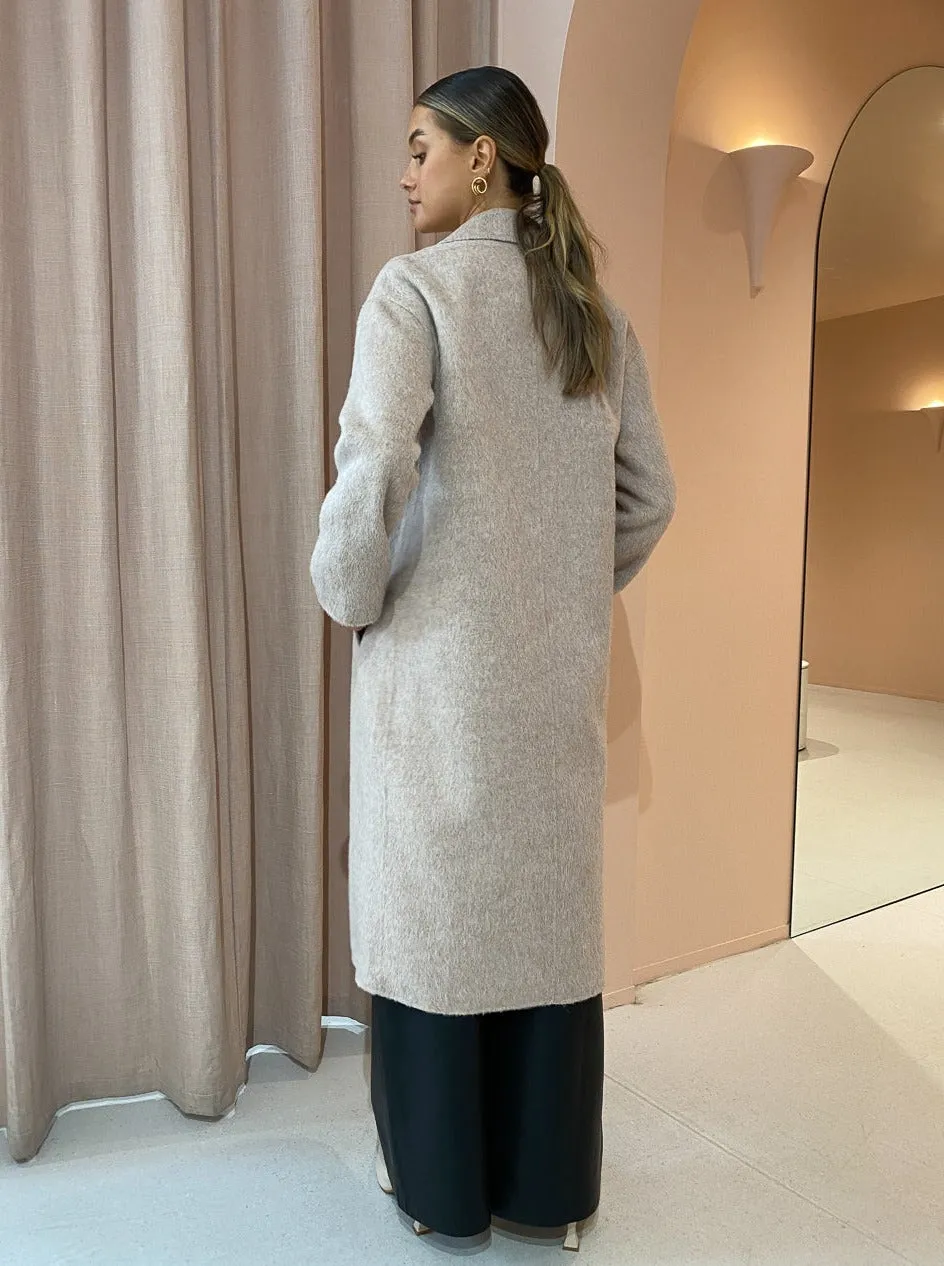 Elka Collective Sonnet Coat in Oat Marle