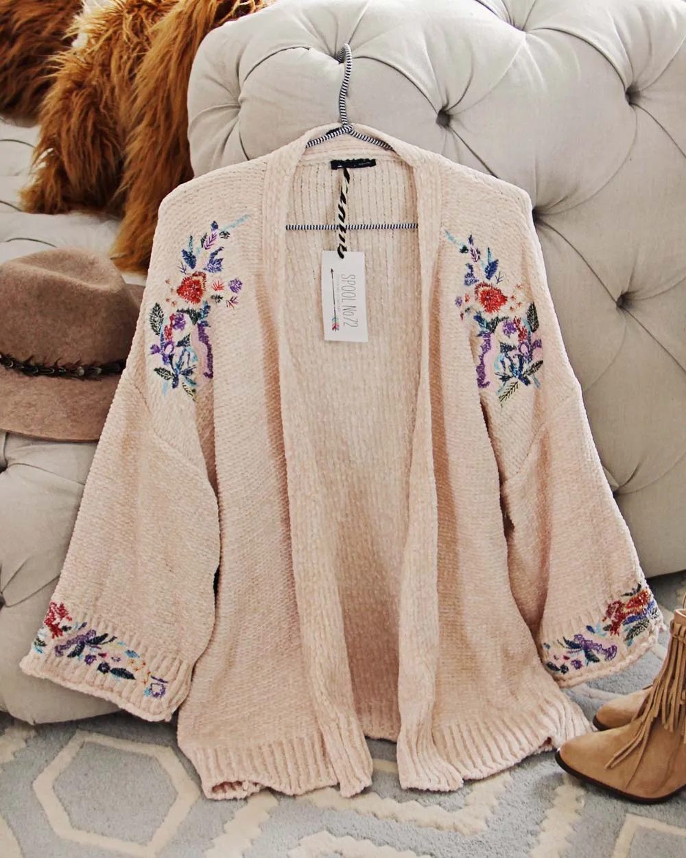 Flora Valley Sweater in Cream