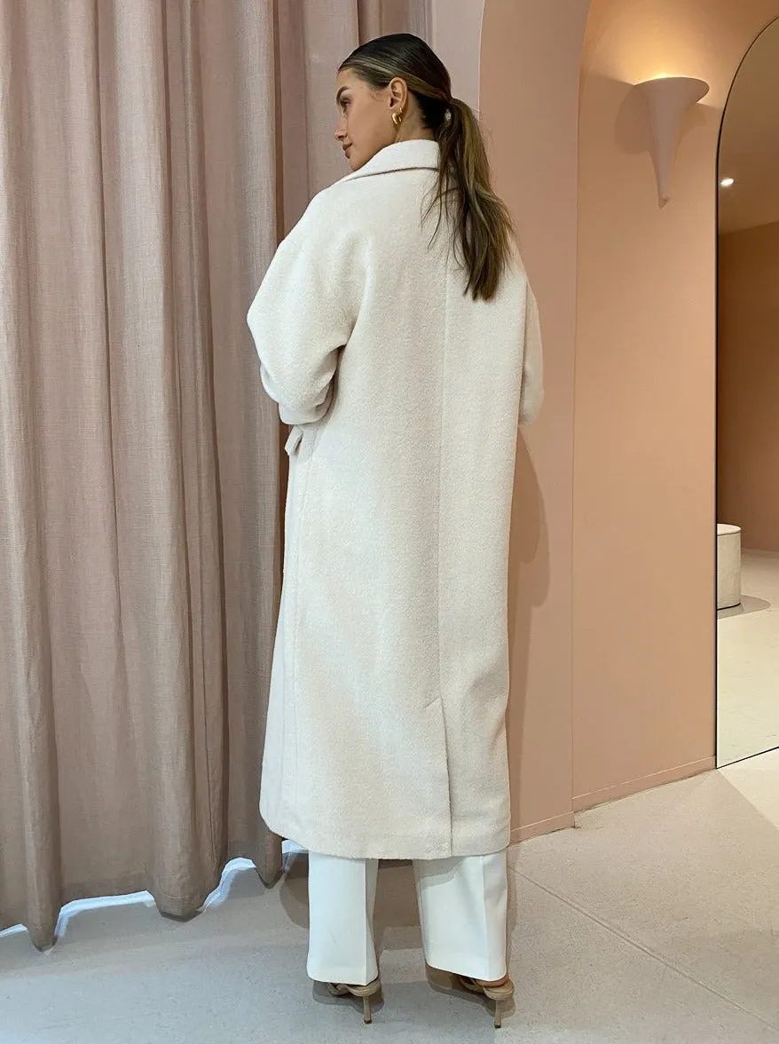 Friends with Frank The Clementine Coat in Winter White