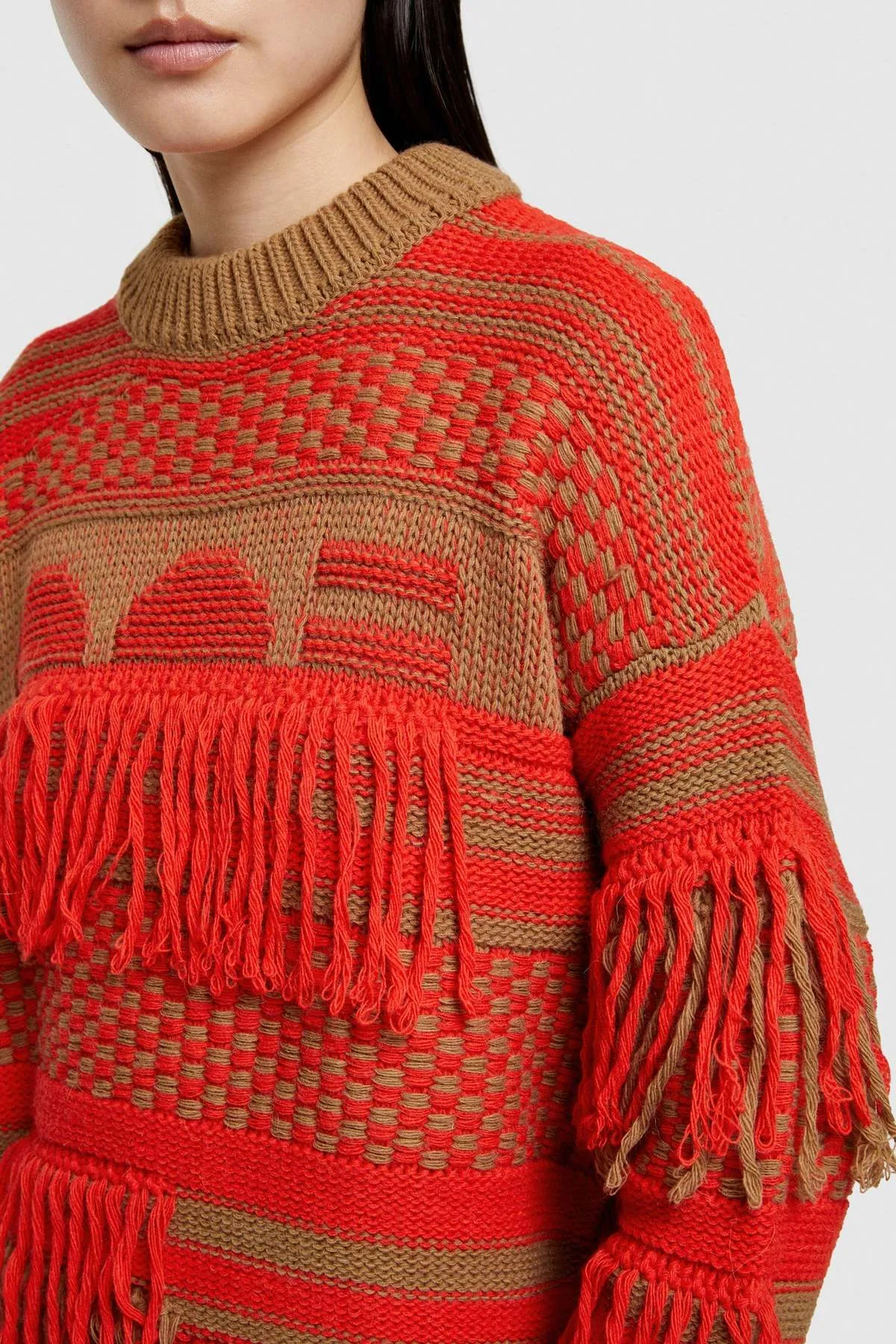 Fringed Alpaca Sweater