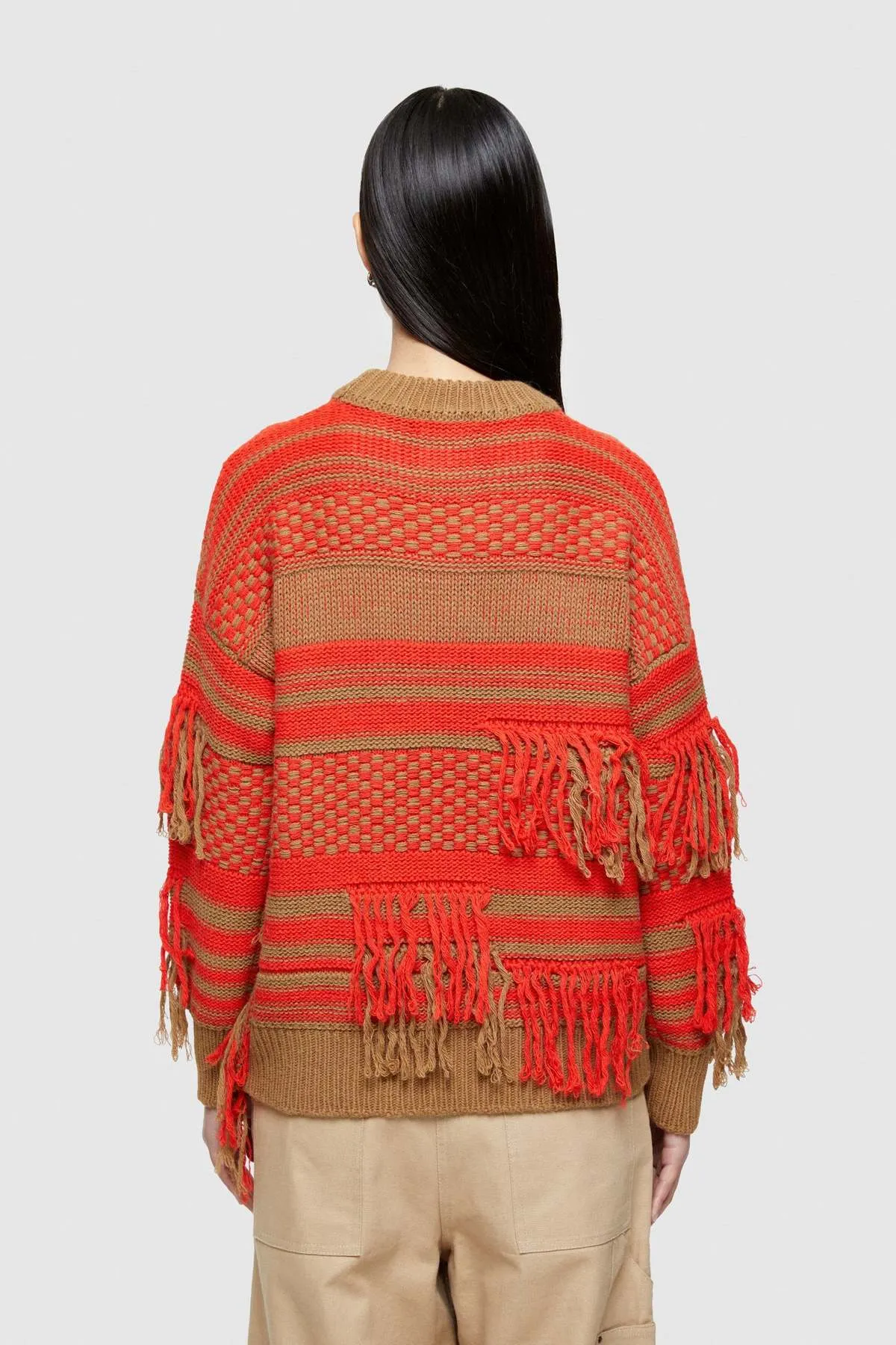 Fringed Alpaca Sweater