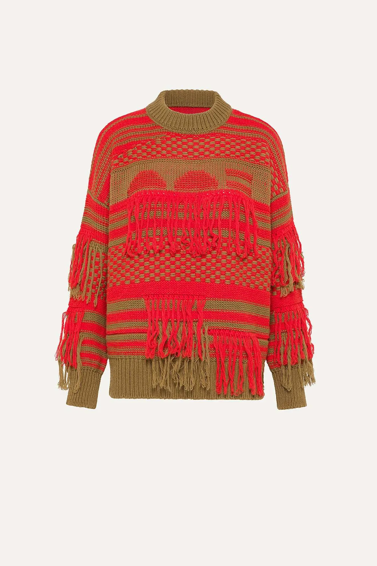 Fringed Alpaca Sweater