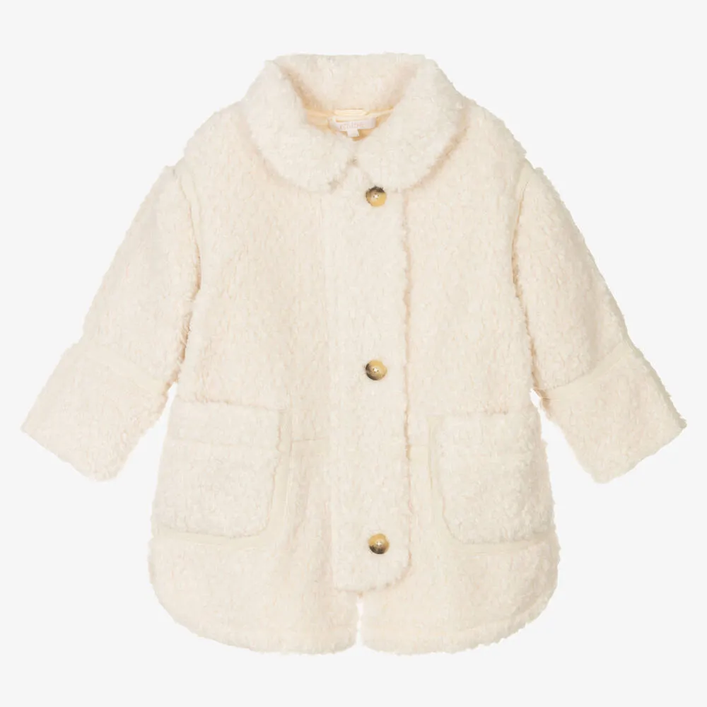 Girls Faux Shearling Coat