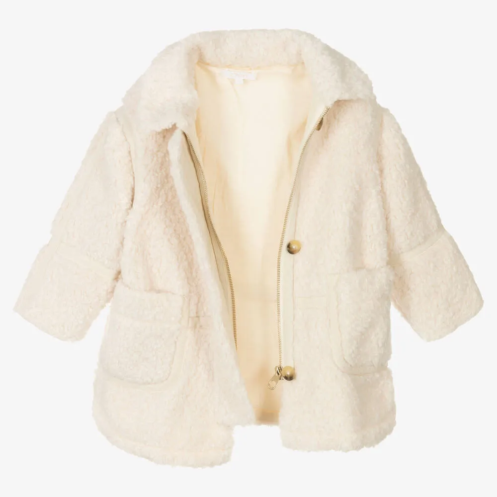 Girls Faux Shearling Coat