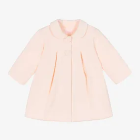 Girls Pink Cotton Coat