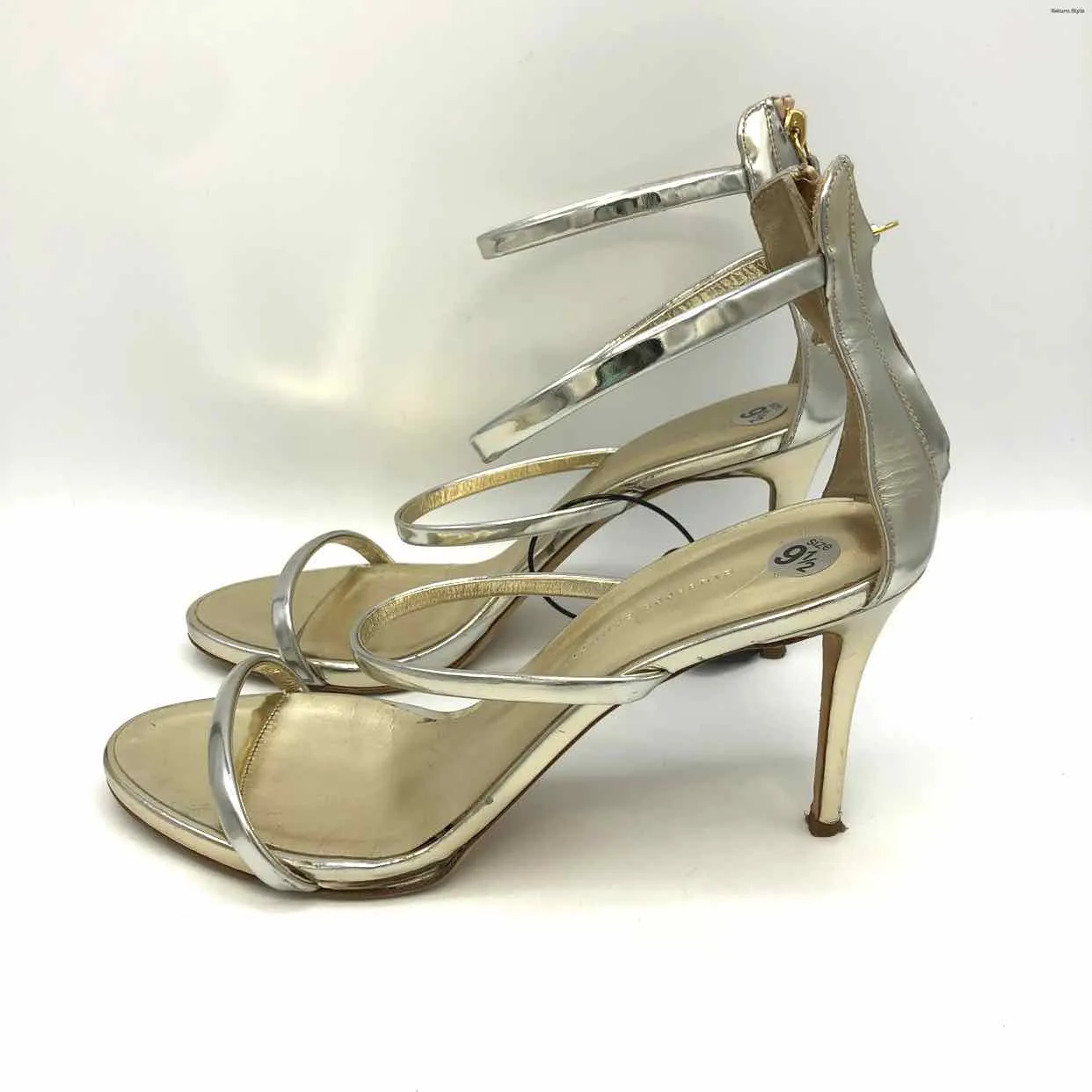 GIUSEPPE ZANOTTI Gold Leather Italian Made 4 Heel Shoes