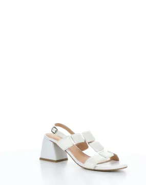 GLOW WHITE Buckle Sandals