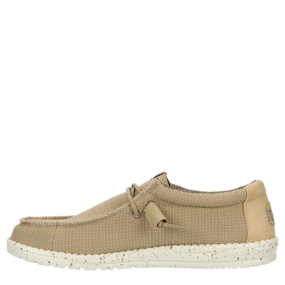 HEYDUDE  MENS WALLY KNIT SLIP ON SNEAKER