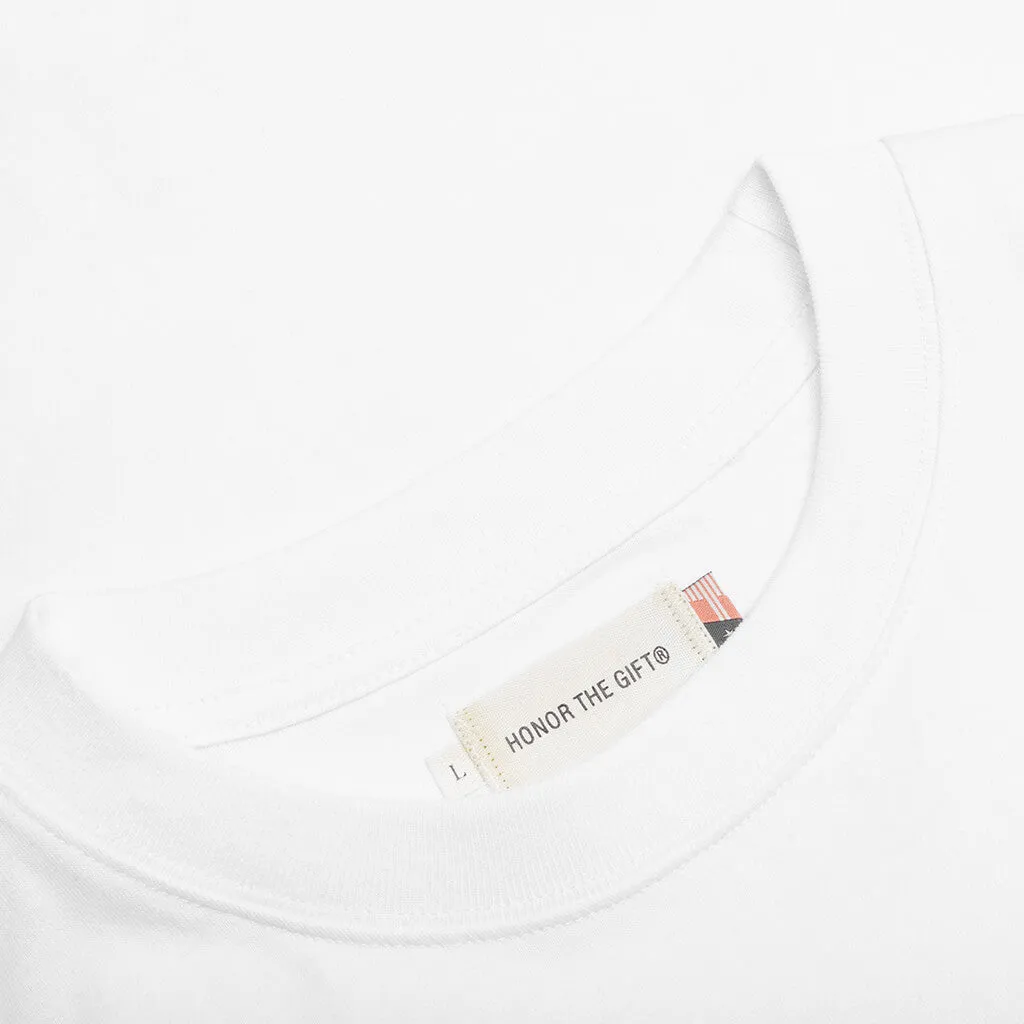 HTG Script S/S Tee - White