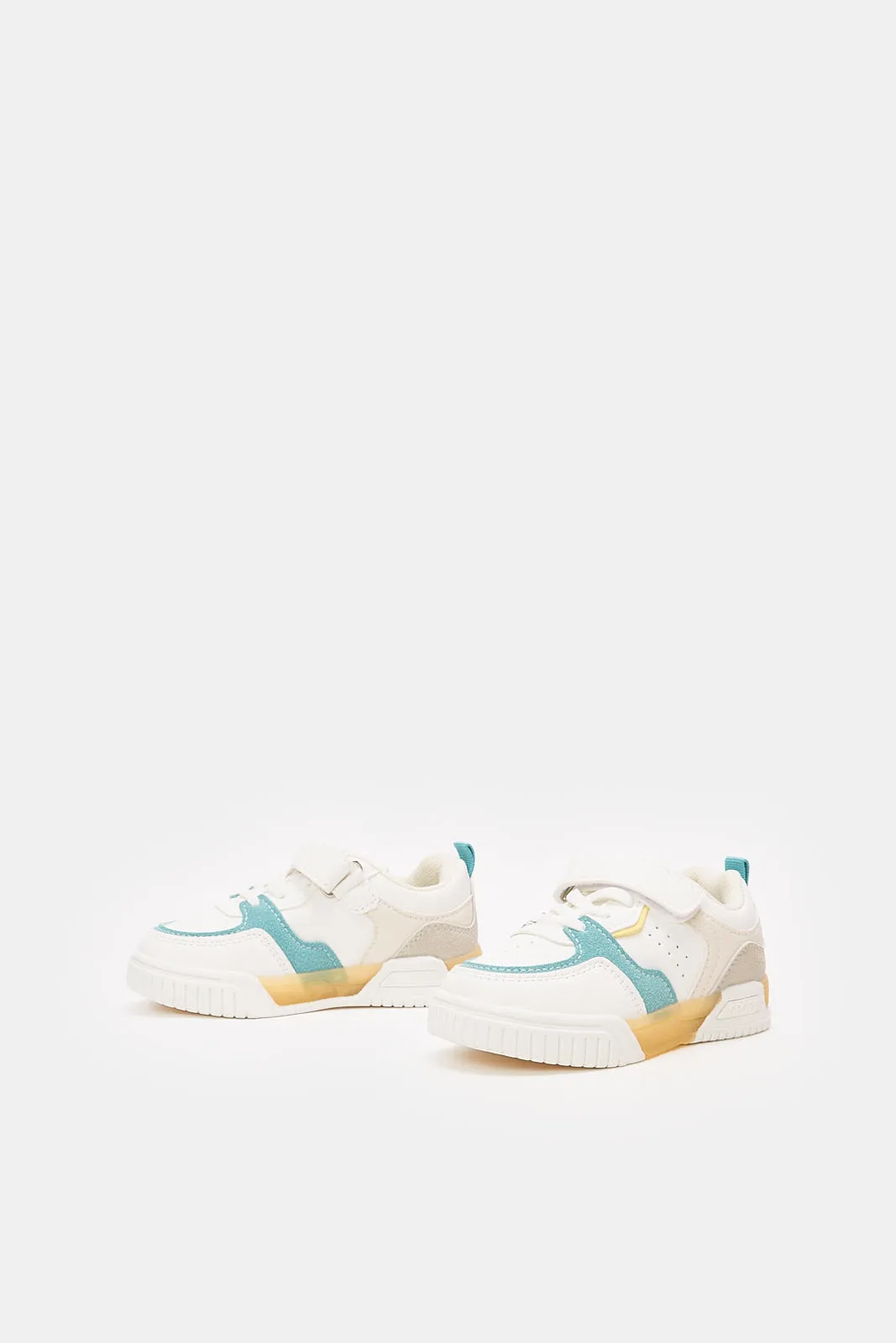 Infant Boys Cream Velcro Sneaker