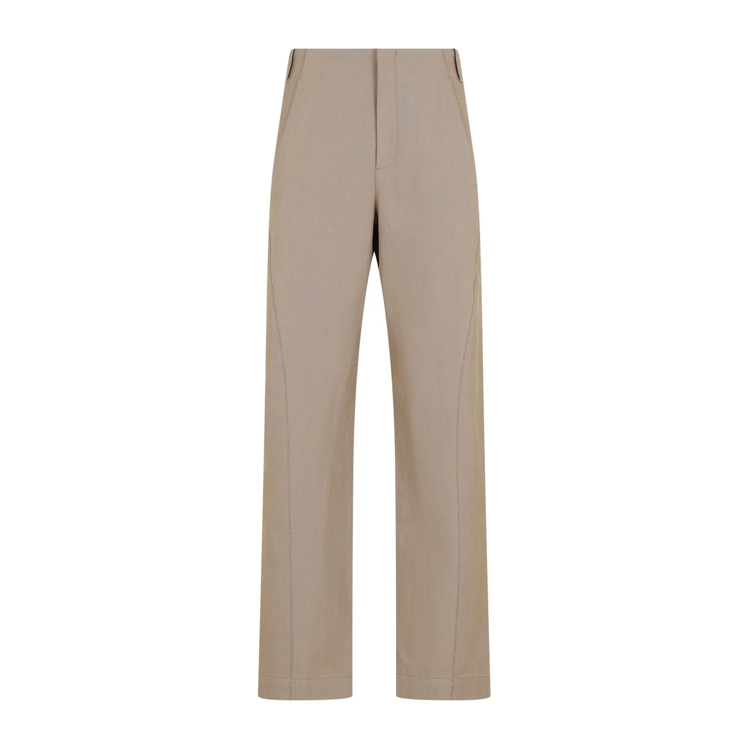 JACQUEMUS Elegant Neutral Scala Trousers