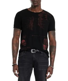 John Varvatos Multi Media Raw Edge Tee