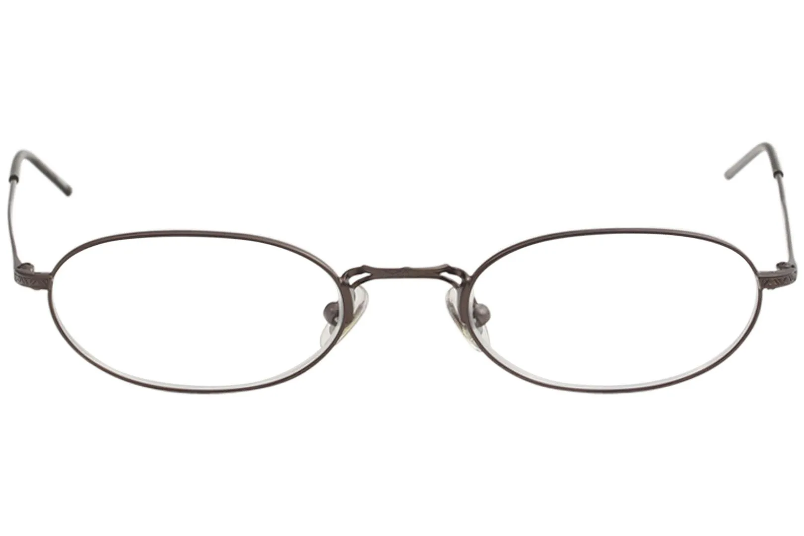 John Varvatos V127 Reading Glasses Brown Full Rim +2.50