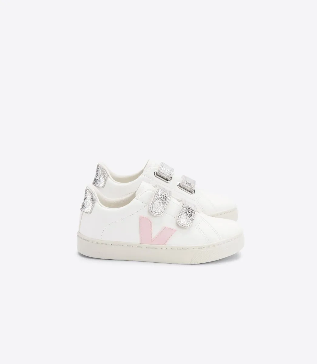 KID'S SMALL ESPLAR SNEAKER IN WHITE PETALE - VEJA