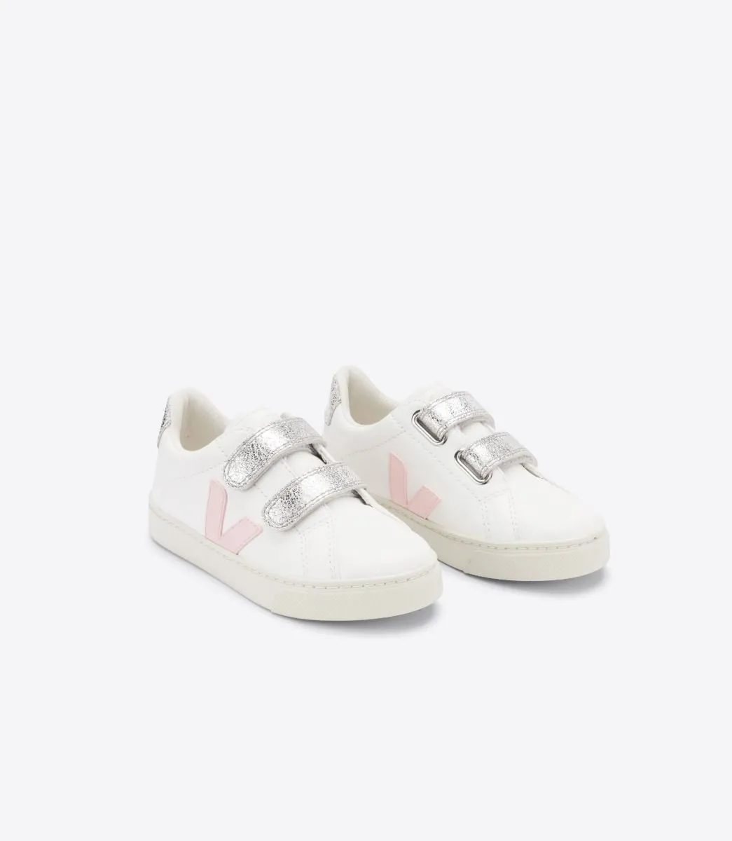 KID'S SMALL ESPLAR SNEAKER IN WHITE PETALE - VEJA