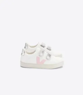 KID'S SMALL ESPLAR SNEAKER IN WHITE PETALE - VEJA