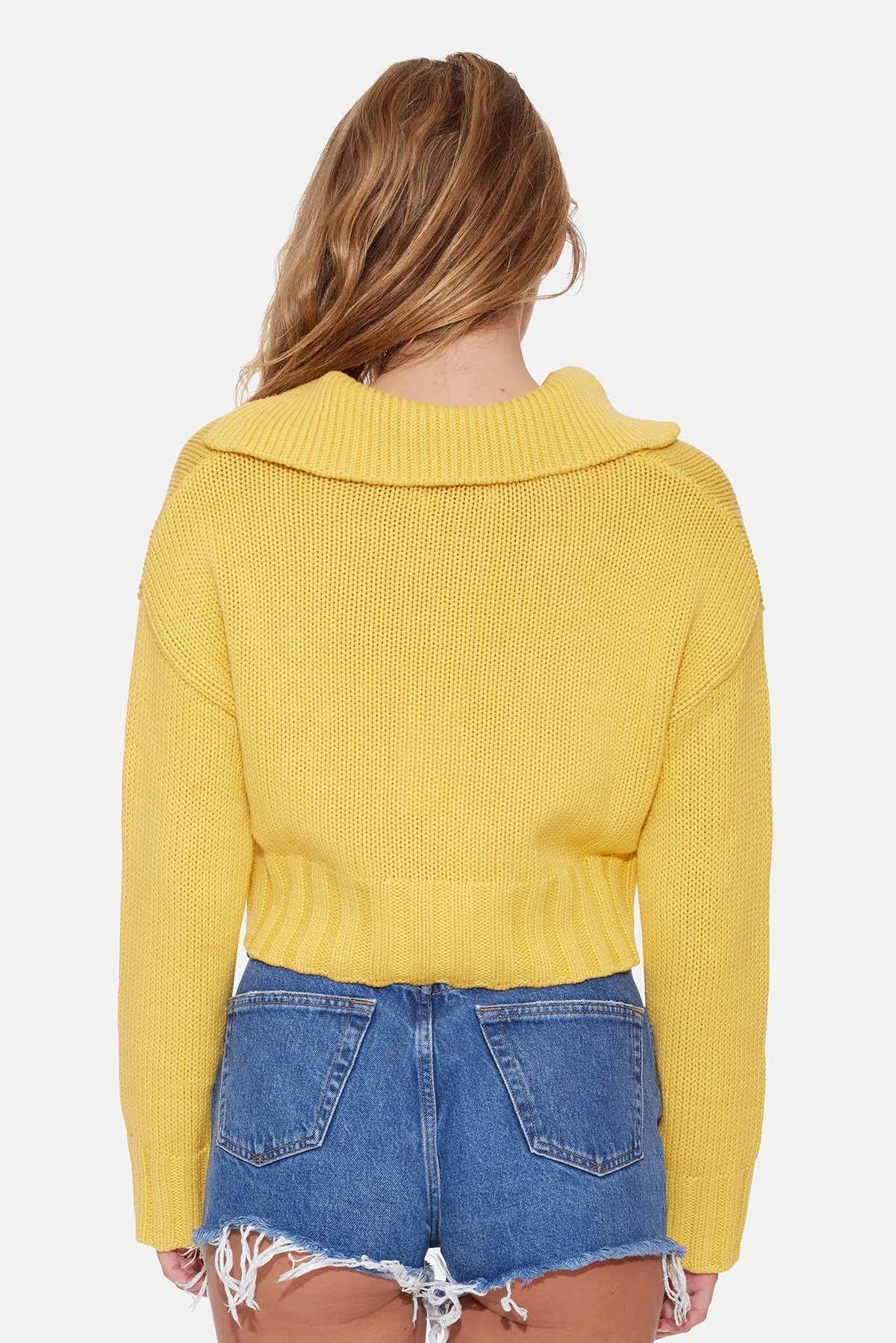 Leia Sweater - Lemon Drop