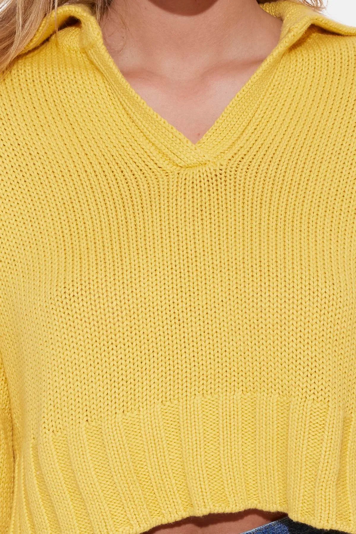 Leia Sweater - Lemon Drop